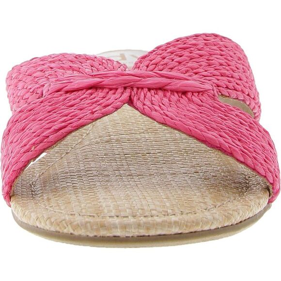 Dolce Vita Womens Geeya Pink Textured Slip-On Flat Slide Sandals Used - Picture 4 of 5
